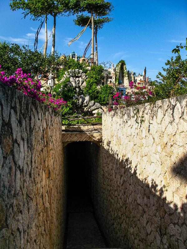 Mayan Calendar Cemetary with 365 tombs - Xcaret Eco Theme Park