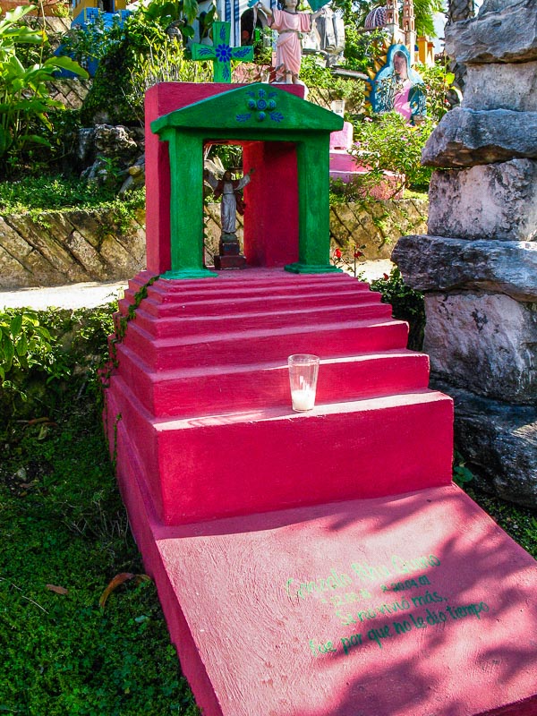 Mayan Calendar Cemetary with 365 tombs - Xcaret Eco Theme Park