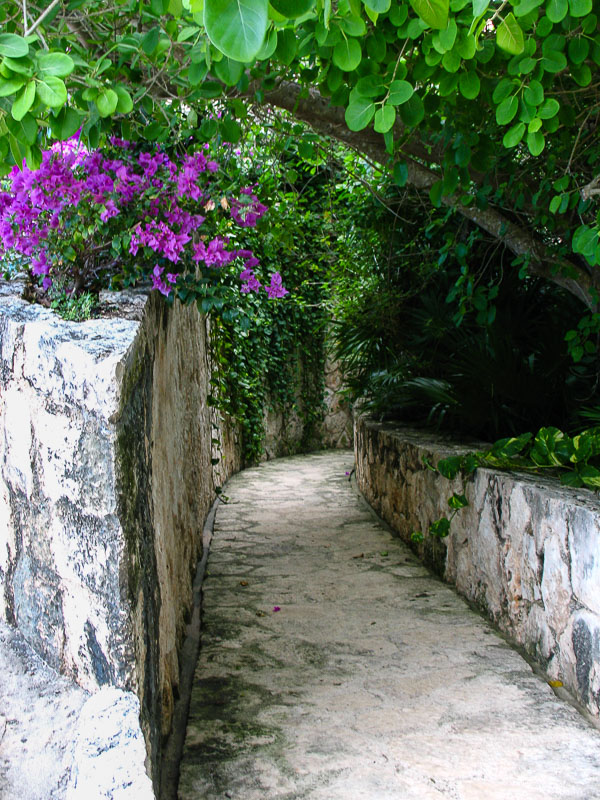 Mayan Calendar Cemetary with 365 tombs - Xcaret Eco Theme Park