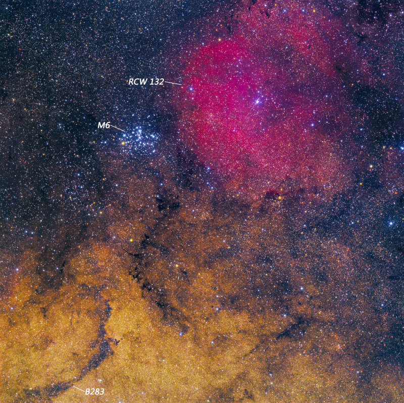 M6 region - labelled