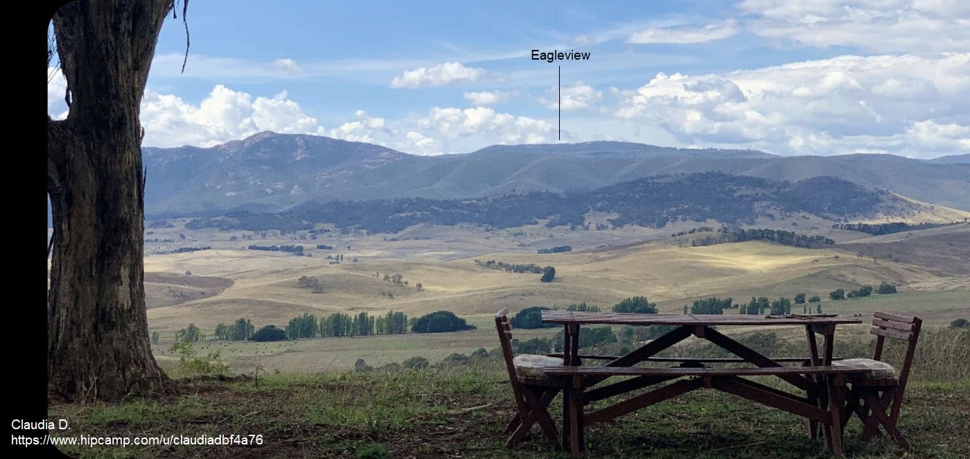 Looking up towards Eagleview from south east of Michelago