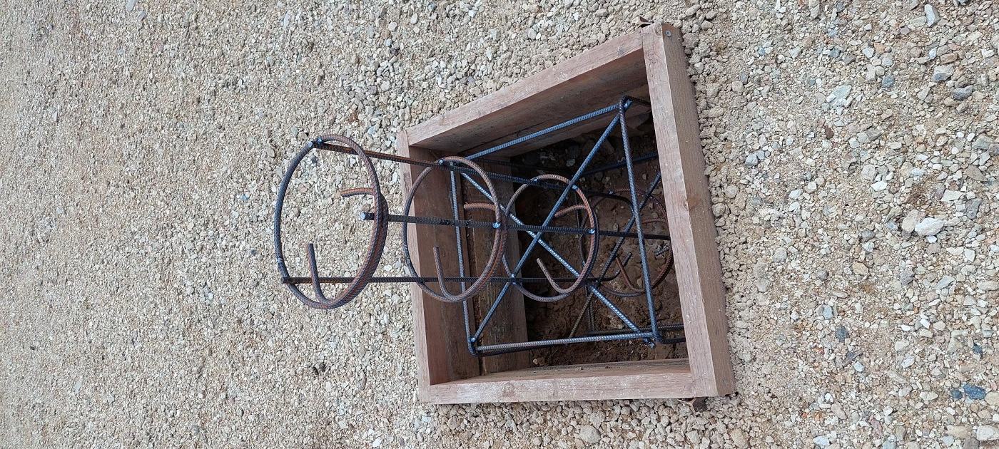 Rebar cage for pier and footing 
