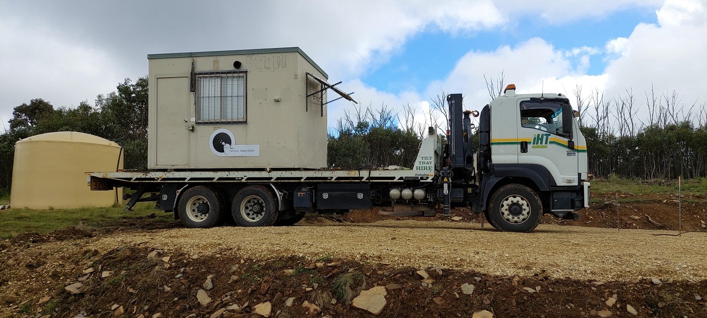Ready to unload at Eagleview Observatory