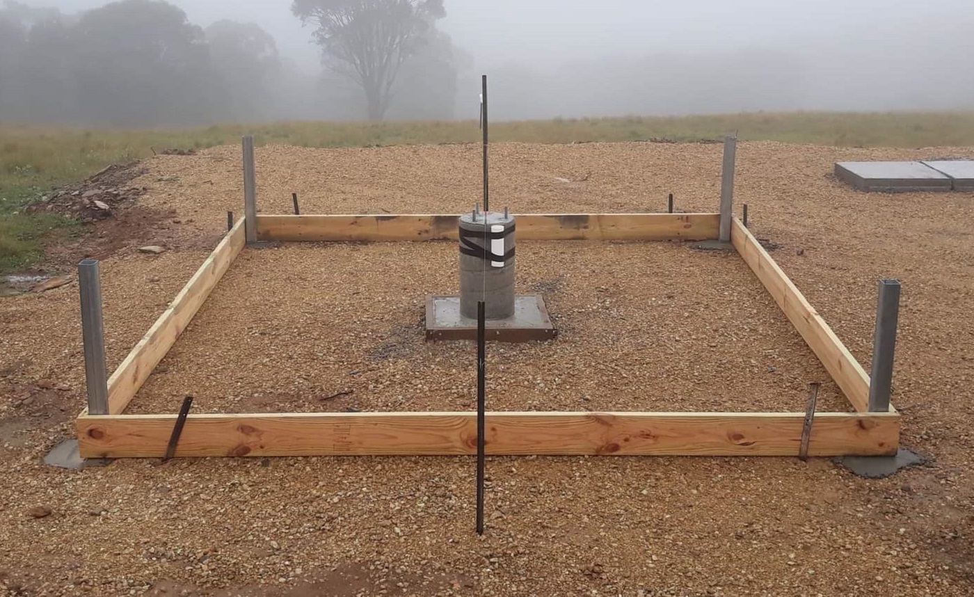 Deck aligned precisely true North-South