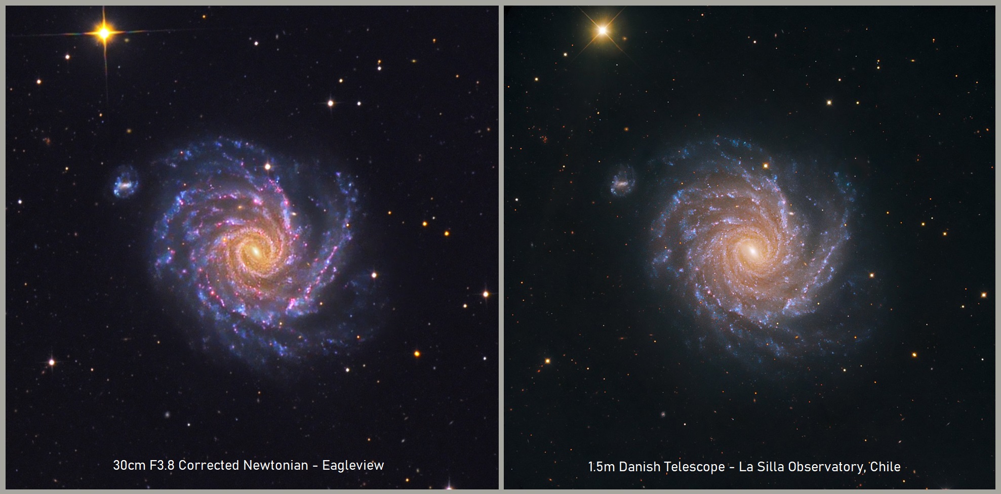 Eagleview NSW Australia vs La Silla Observatory Chile
