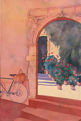 Archway and Bicycle, France