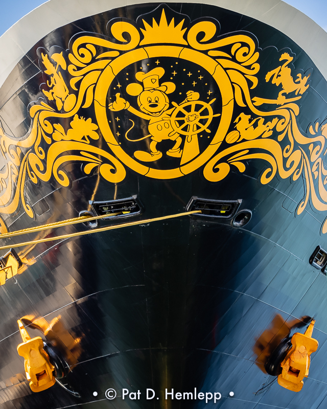Mickey at the helm