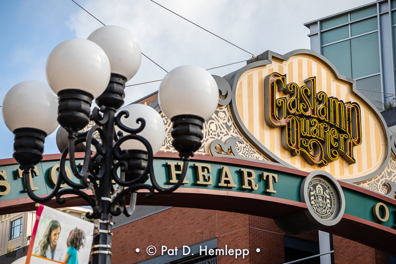 Gaslamp sign