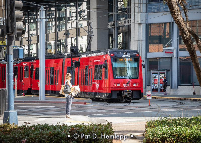 Trolley in town