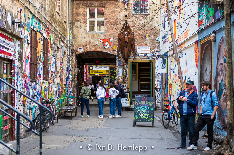 In the alley