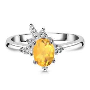 Buy Beautiful Sterling Silver Jewelry and Citrine Ring 
