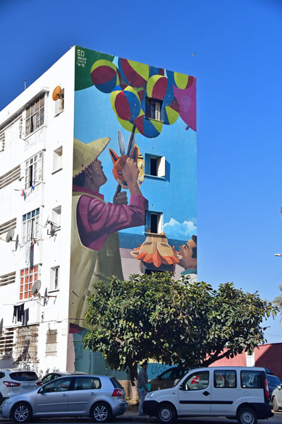 Mural; Boulevard Moulay Youssef - Moroc 1645