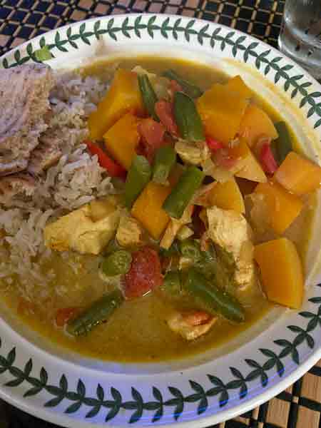 2020 - 08 Butternut squash, chick pea and chicken-of-the-woods curry 1527