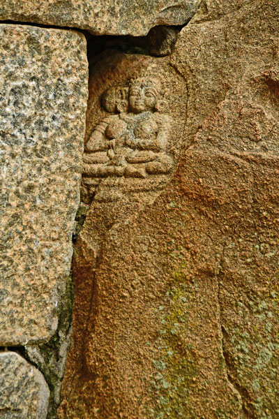 Vindhyagiri Hill Temple - Hidden carving - India-2-0975