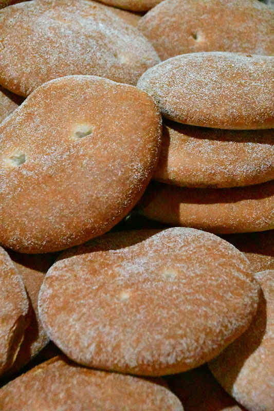 Khobz, the traditional round bread - Moroc-3292