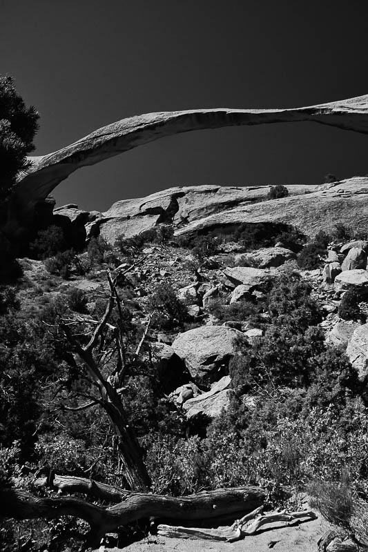 Lanscape Arch Utah19-2-0806bw