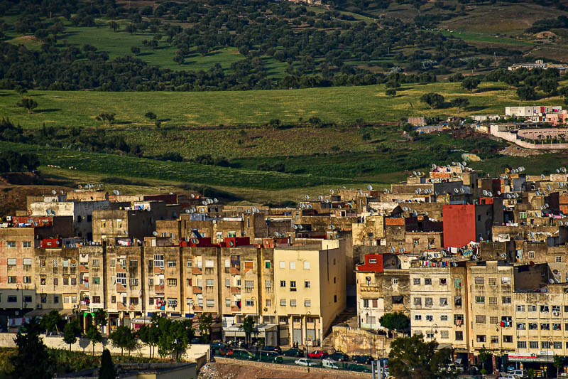 Roof-top view of Fez Moroc-3576