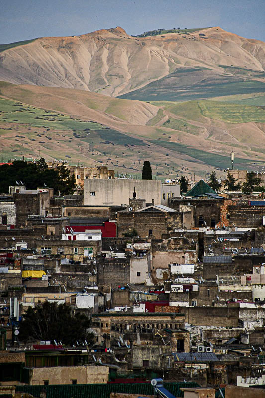 Roof-top view of Fez - Moroc-3590