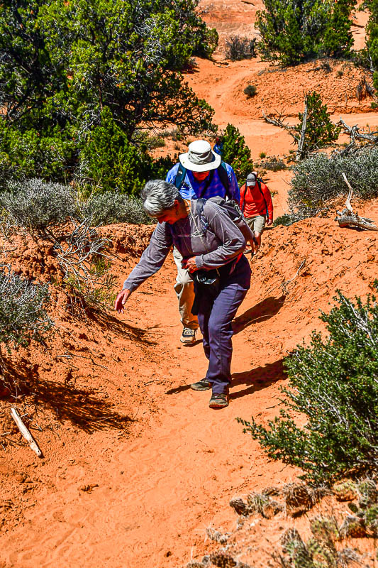 Pat and Cecil on the uphill Utah19-2-1051