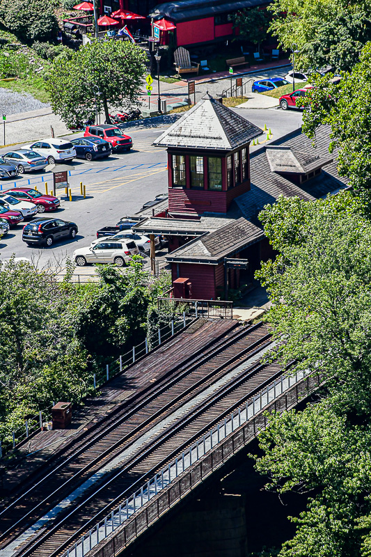 09 03 Harper's Ferry train station from Maryland Heights 9401