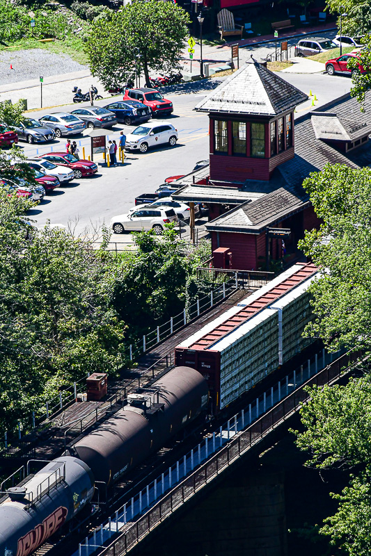 2024 09 03 Freight train passing Harper's Ferry station 9423