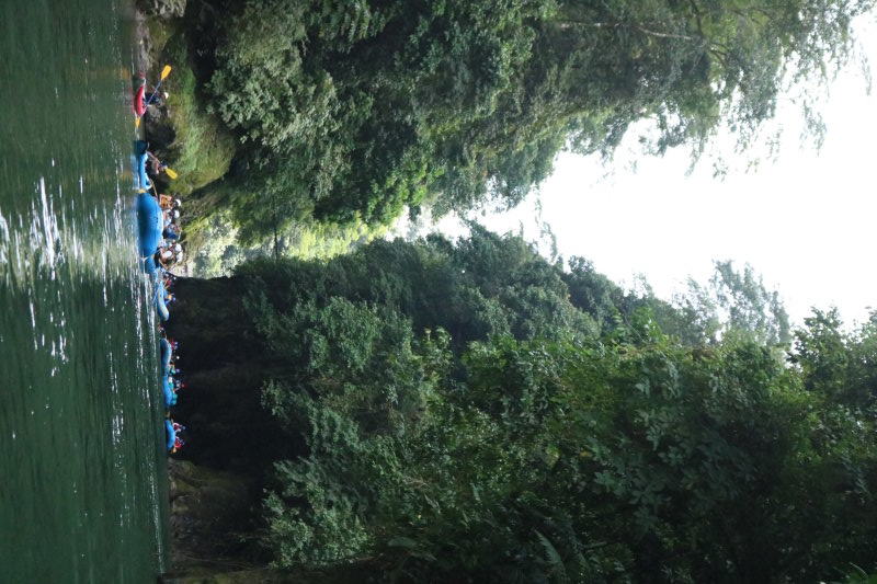 We jumped in and floated through the gorge