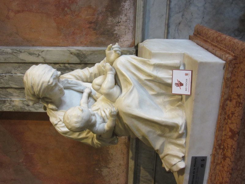 Marble statue made by a local artisan