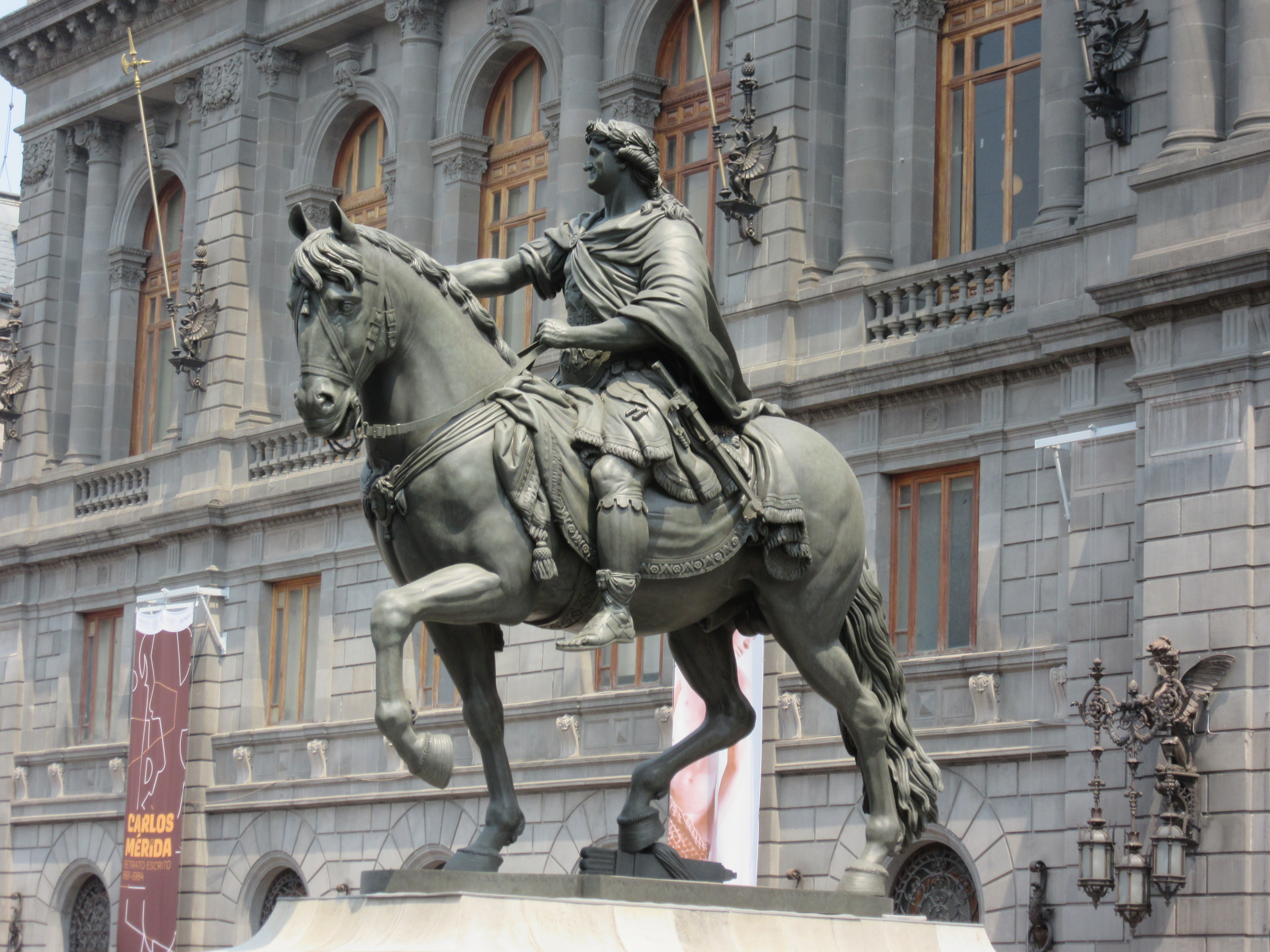 Bronze statue of the Spanish King Carlos IV 