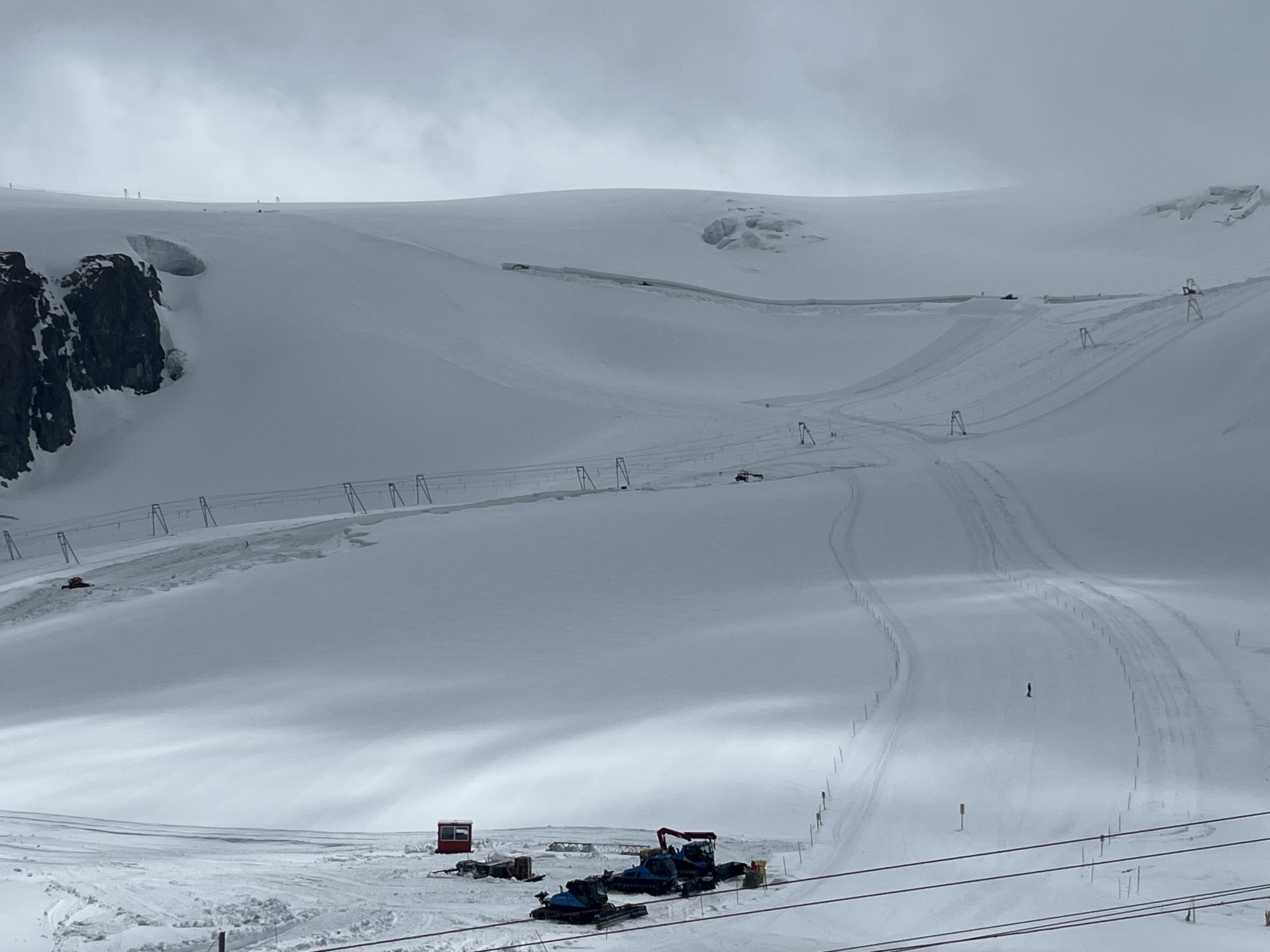 Plateau de Rosa glacier