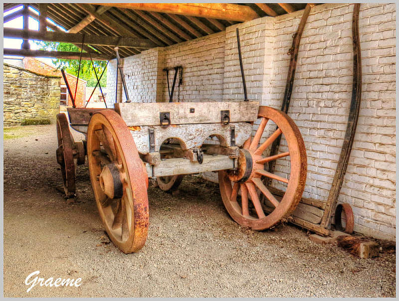 old horse drawn cart