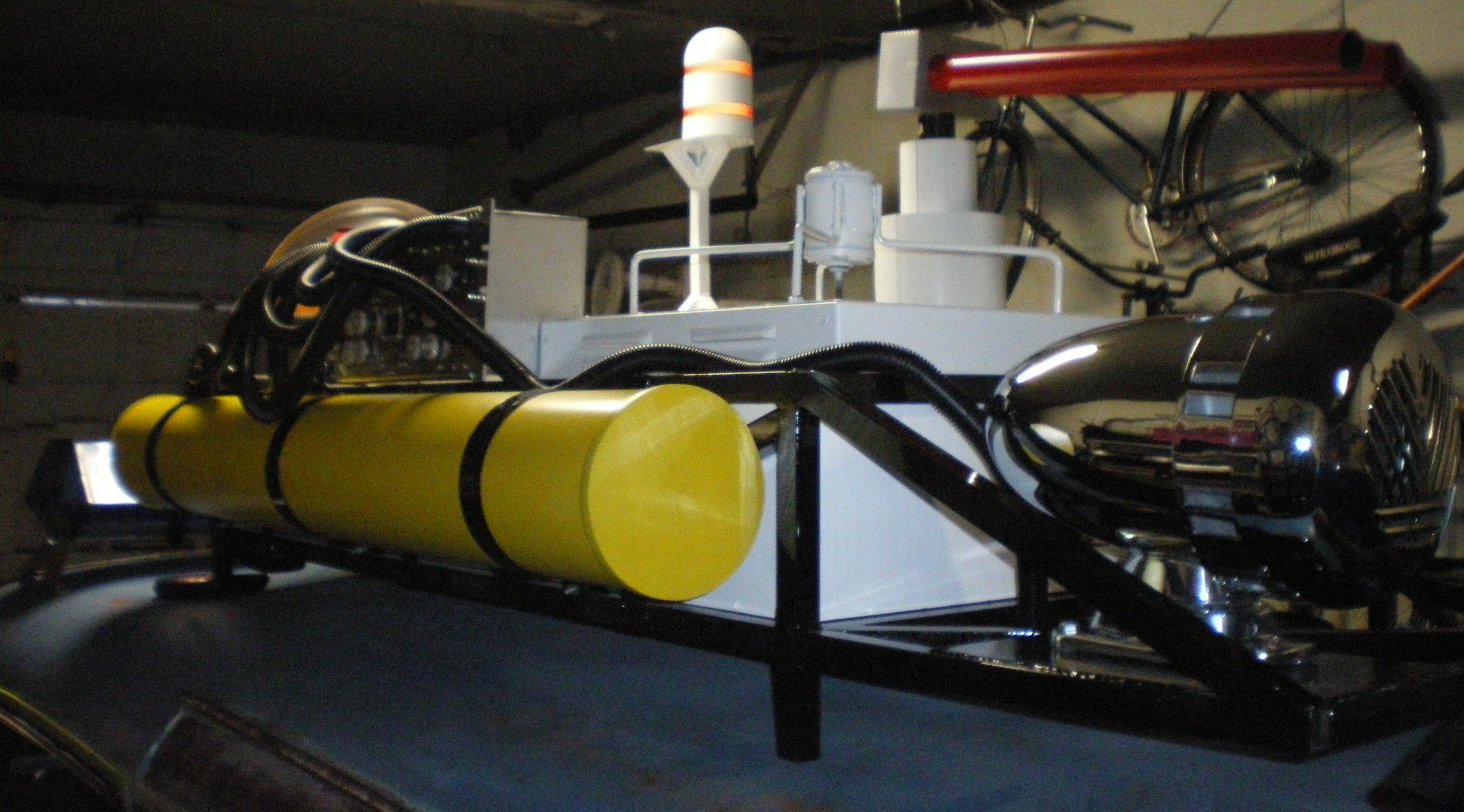 Testing equipment on the car