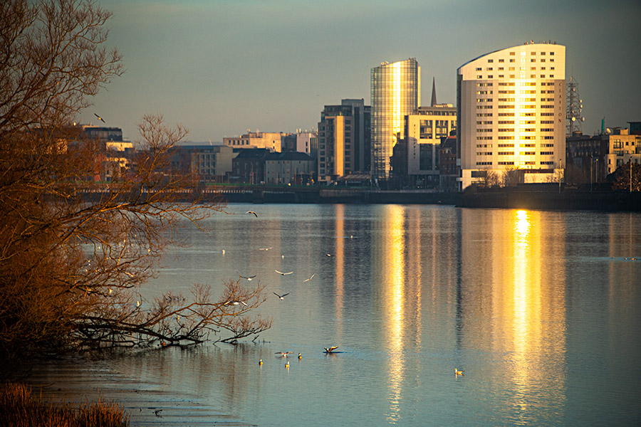 City Skyline Sunset