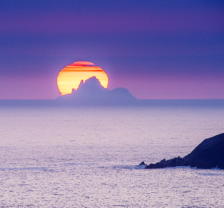 Sunset over Skellig Beag