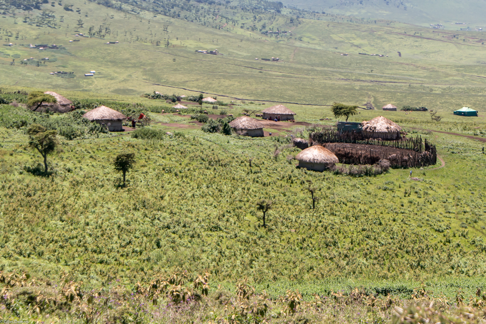 Village masa,  cratre du Ngorongoro