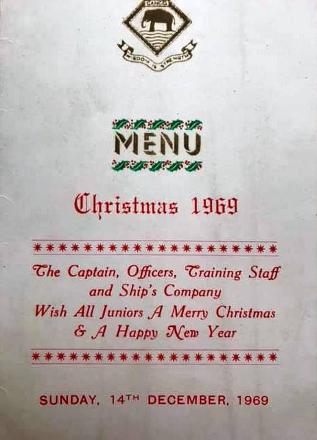 1969 - SHAUN CHADWICK, CHRISTMAS MENU..jpg