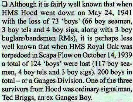 1939 AND 1941 - DAVID RYE, DETAILS OF LOSS OF BOYS IN HMS  HOOD &  HMS ROYAL OAK..jpg