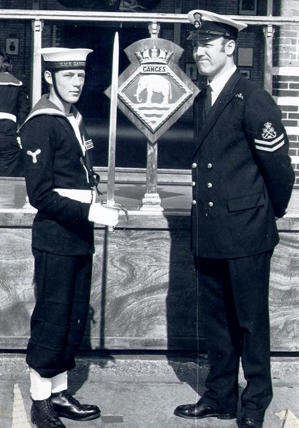 1975 - POME BERT TERRY, FEARLESS DIVISION, CLASS INSTRUCTOR, WITH THE GUARD COMMANDER.jpg