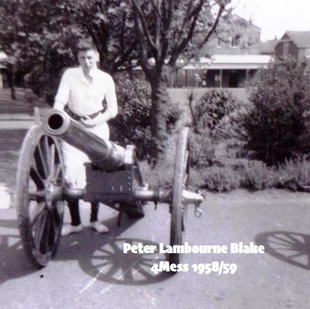 1958-59 - PETER 'FLOGGER' LAMBOURNE, 16 RECR., BLAKE, 4 MESS, 15 CLASS, A.