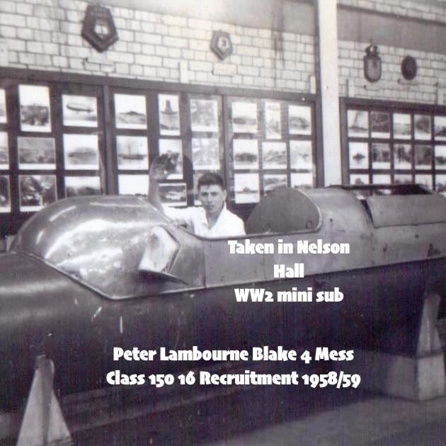 1958-59 - PETER 'FLOGGER' LAMBOURNE, 16 RECR., BLAKE, 4 MESS, 15 CLASS, D.