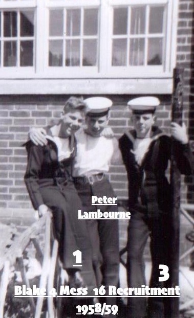 1958-59 - PETER 'FLOGGER' LAMBOURNE, 16 RECR., BLAKE, 4 MESS, 15 CLASS, F.