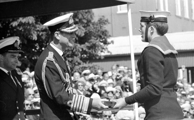 1973 - ALAN FERGUSON RECIEVING HIS BUTTON BOY SPECIAL CROWN FROM PRINCE PHILIP.jpg