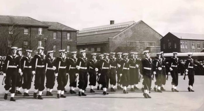 1967-68, JUNE - CLIFF HALL, KEPPEL, 2 MESS, 40 CLASS, GUARD MARCH PAST.jpg