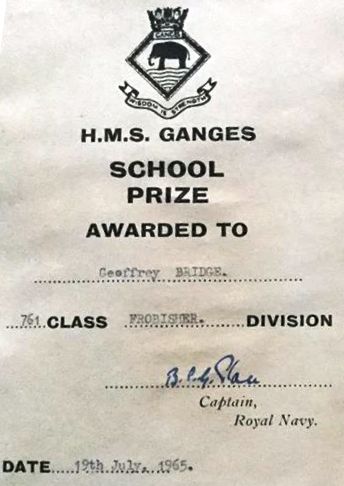 1964, SEPTEMBER - GEOFFREY BRIDGE, FROBISHER, 761 CLASS, SCHOOL PRIZE.jpg