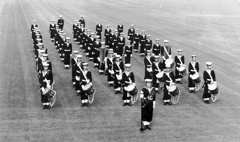 1968 - ERIC (GEORGE) ARMSTRONG, BUGLE BAND READY TO MARCH ON FOR PARENTS DAY 1969.jpg