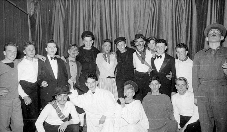 1954, JANUARY - MIKE MARGARY, ANSON DIVISION, 372 CLASS, SODS OPERA IN THE GYM, A..jpg