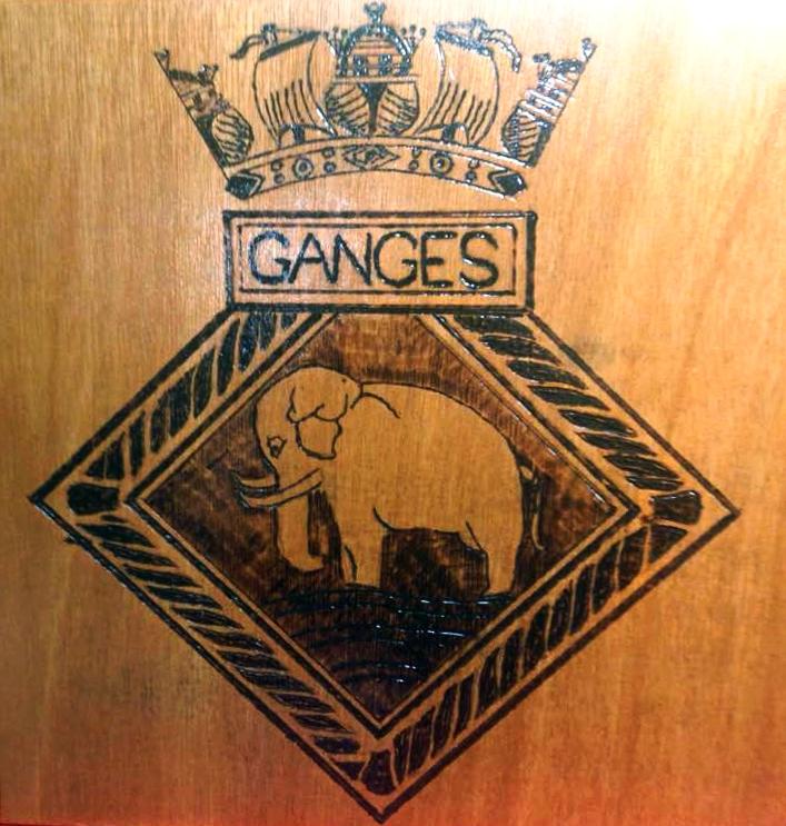 1972, 30TH MAY - PHILIP DAWSON, 34 RECR., DRAKE, 9 MESS, PYROGRAPHY CREST.jpg