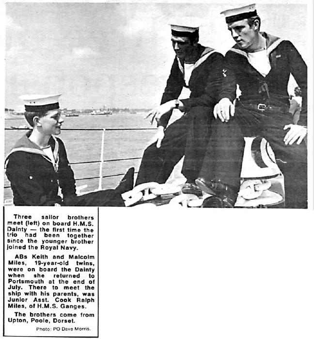 1969, SEPTEMBER, THE MILES BROTHERS, NAVY NEWS