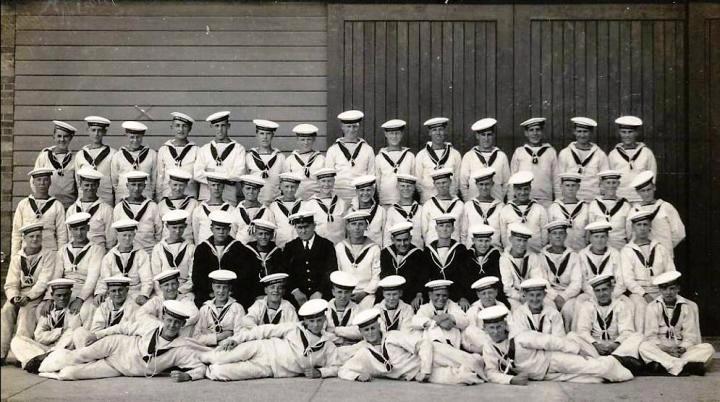 UNDATED - UNKNOWN GROUP OF BOYS, WITH INSTRUCTORS.jpg