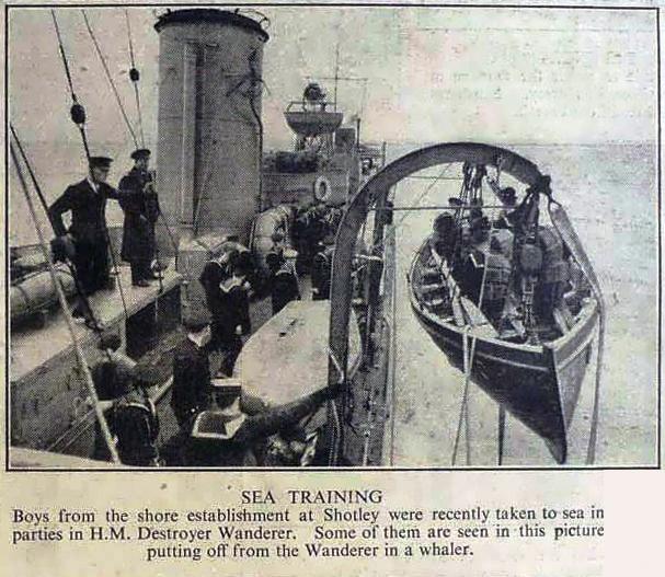 1938 - A DAY AT SEA ABOARD HMS WANDERER, PRESS CUTTING.jpg