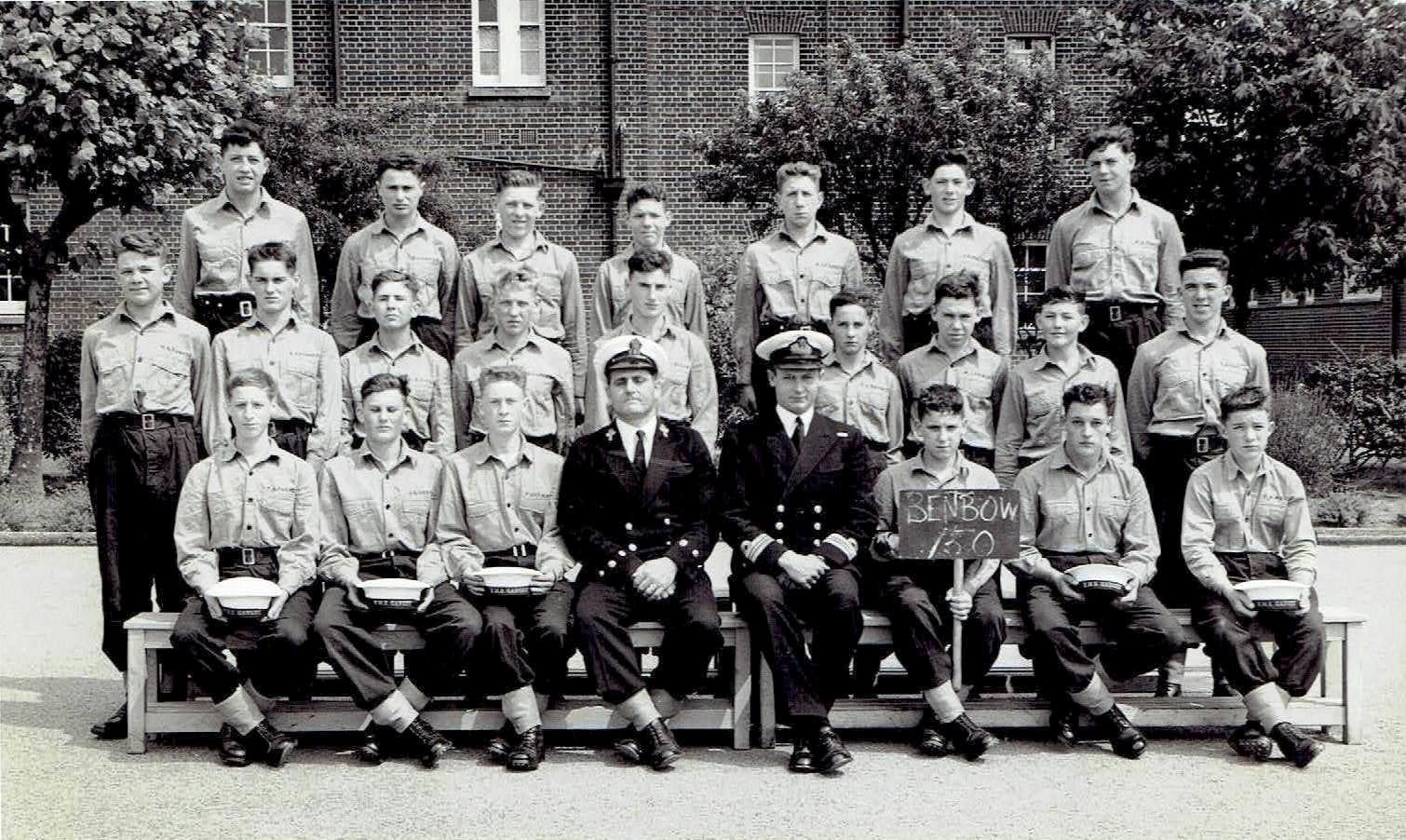 1963 - MALCOLM FANNON, BENBOW, 29 MESS, 150 CLASS, INSTR. CPO STOKER BYWATERS, SEE BELOW FOR OTHER NAMES.jpg
